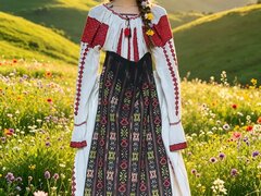 Vand costum popular autentic Muntenia, stare excelenta