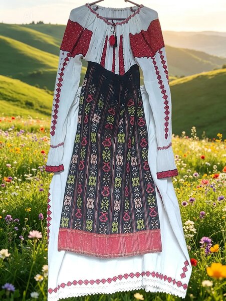 Vand costum popular autentic Muntenia, stare excelenta